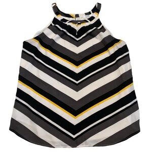 Ricki's Halter Top Chevron Striped Blouse, XL